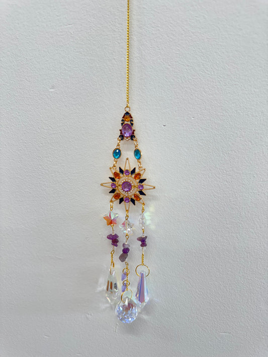 Amethyst Sun/Moon Suncatchers