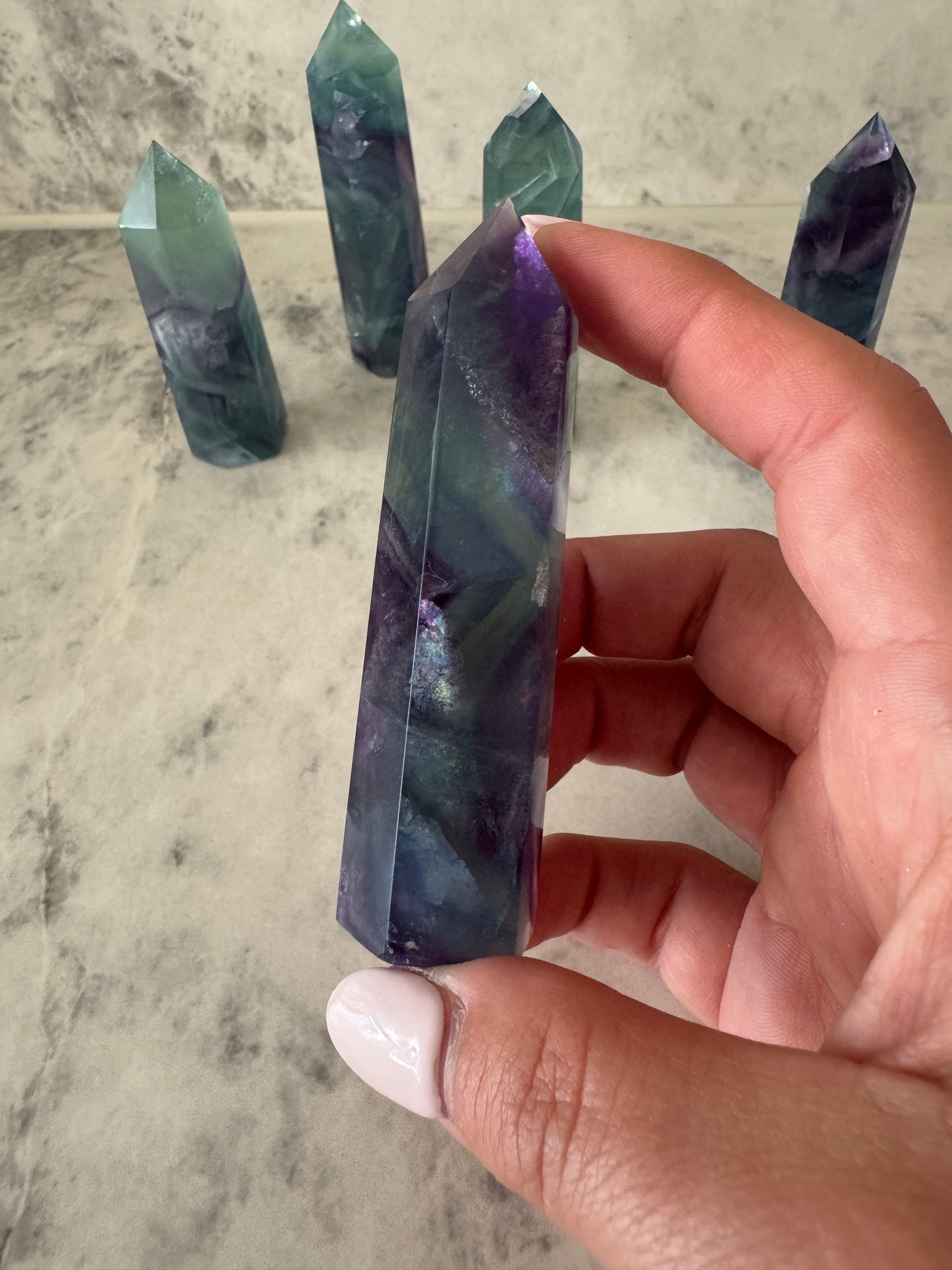 Rainbow Fluorite Towers