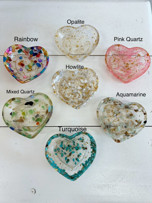 Resin Heart Dish