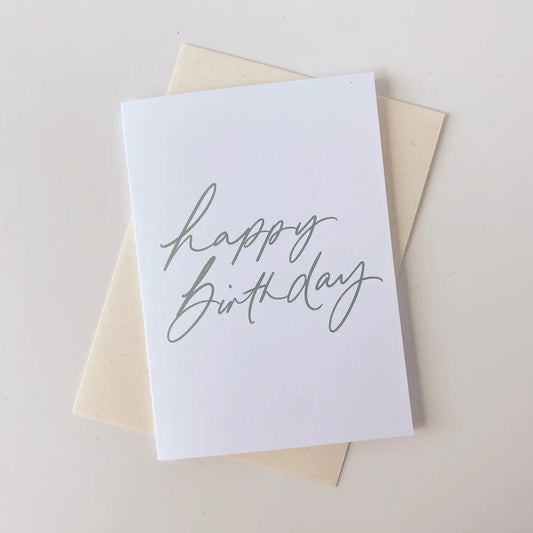 Happy Birthday Card - Teal