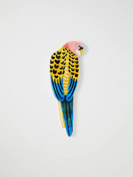 AERIAL YELLOW ROSELLA WALL ART