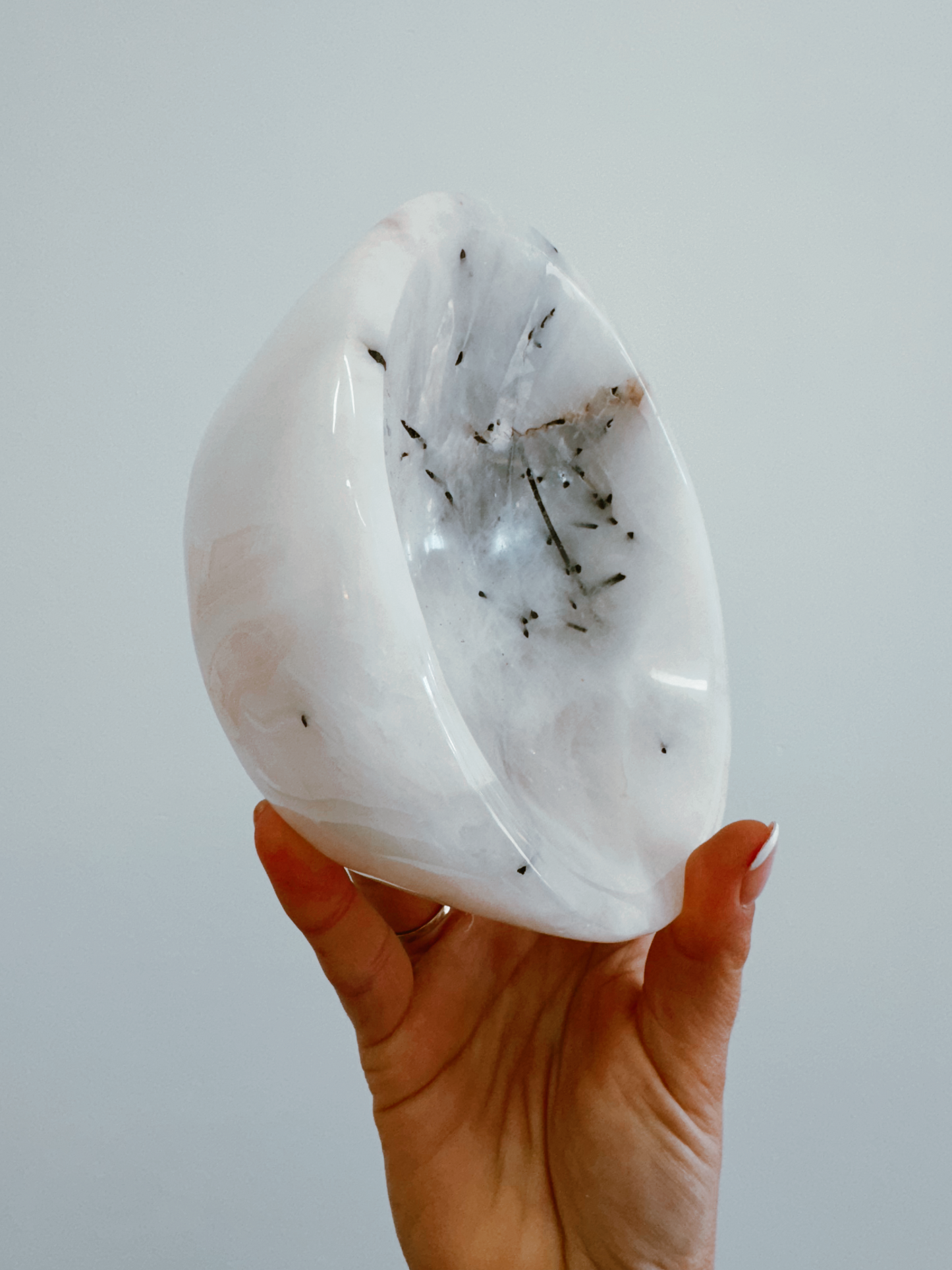 Green Fluorite Conch Bowl