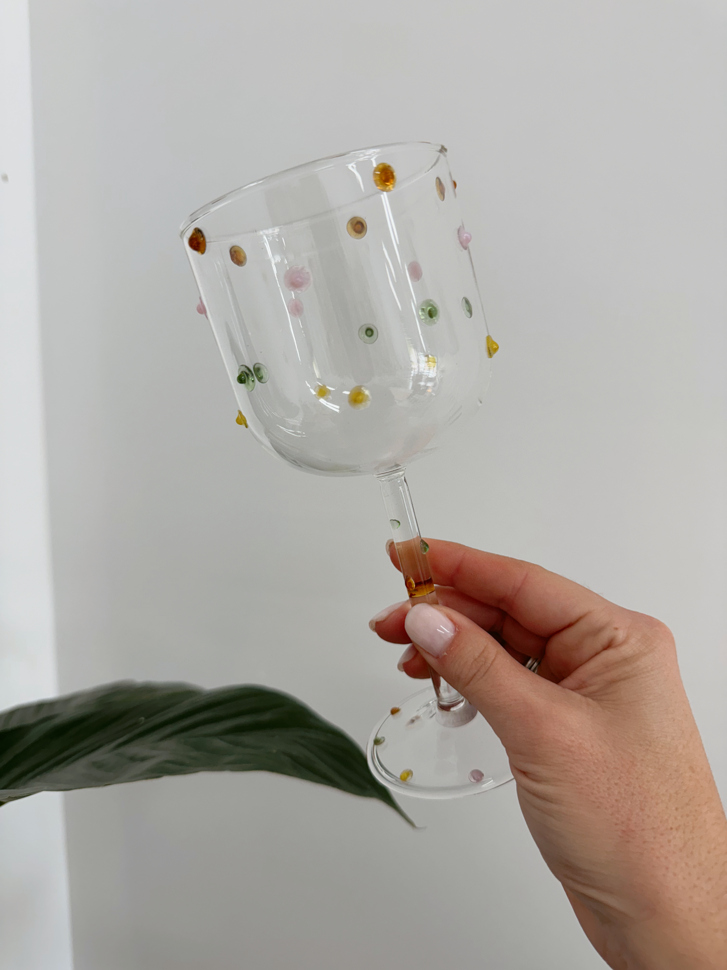 Spotty Wine Glass