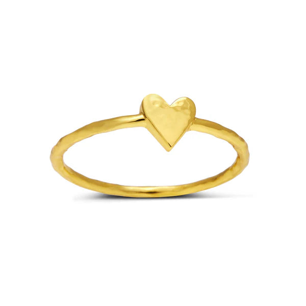 Aphrodite Heart Ring Gold size 7