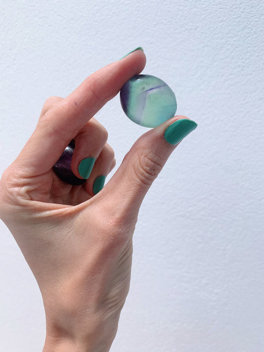 Rainbow Fluorite Tumbled Stones